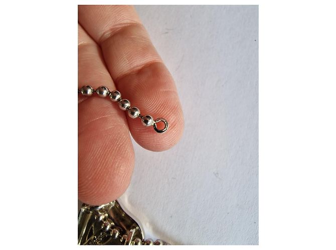 Yves Saint Laurent Collana in argento vintage Love - vista 9