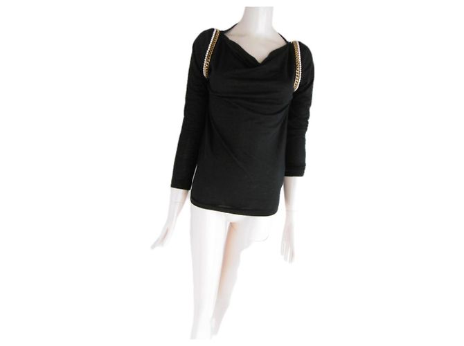 Sacai Luck Tops Negro - vista 10