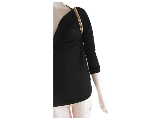 Sacai Luck Tops Negro - vista 11