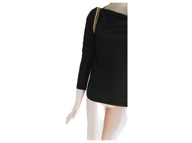 Sacai Luck Tops Negro - vista 12
