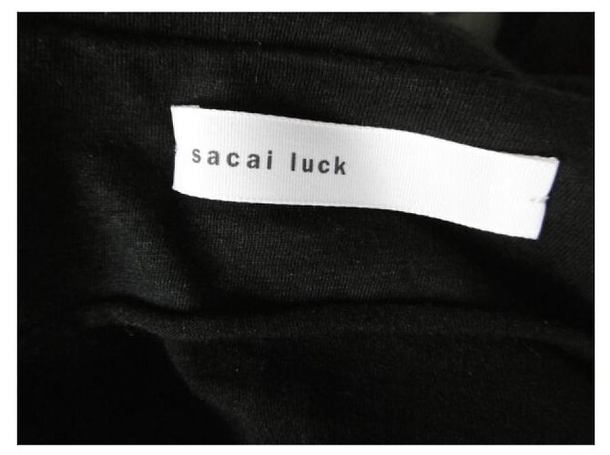 Sacai Luck Tops Negro - vista 16