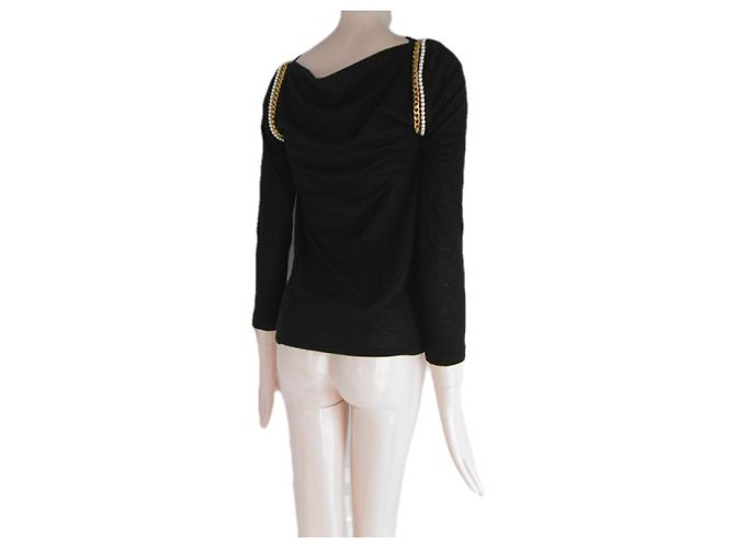Sacai Luck Tops Negro - vista 4