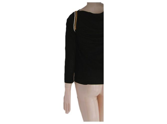 Sacai Luck Tops Negro - vista 5