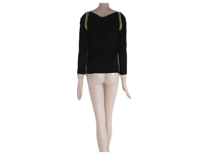 Sacai Luck Tops Negro - vista 6