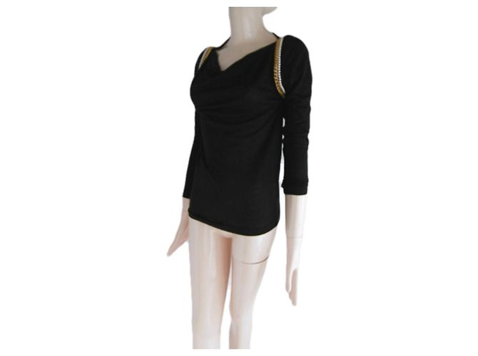 Sacai Luck Tops Negro - vista 7