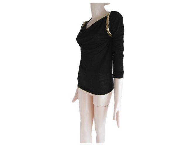 Sacai Luck Tops Negro - vista 8