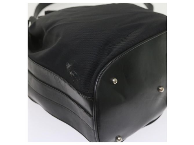 Bamboo Borsa a tracolla in bambù GUCCI Nylon 2modo Black Auth bs9976 Nero - vista 19