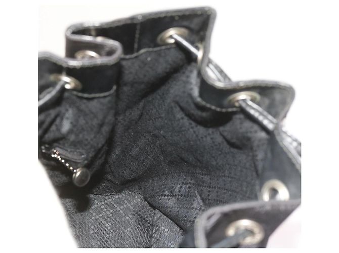 Bamboo Borsa a tracolla in bambù GUCCI Nylon 2modo Black Auth bs9976 Nero - vista 21