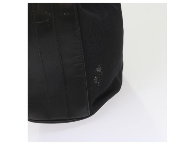 Bamboo Borsa a tracolla in bambù GUCCI Nylon 2modo Black Auth bs9976 Nero - vista 5