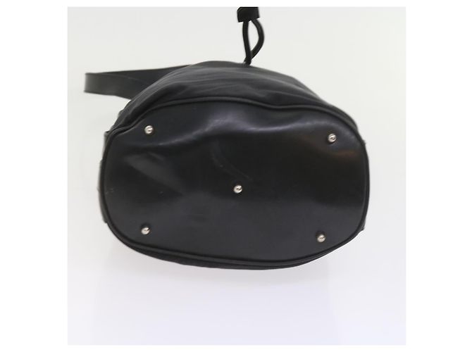 Bamboo Borsa a tracolla in bambù GUCCI Nylon 2modo Black Auth bs9976 Nero - vista 6