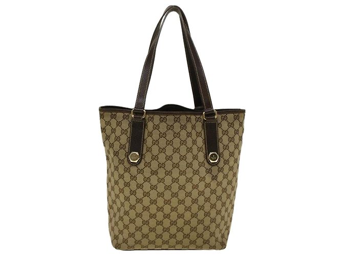 GUCCI Borsa tote in tela GG Beige 153009 Auth ep2313 - vista 2