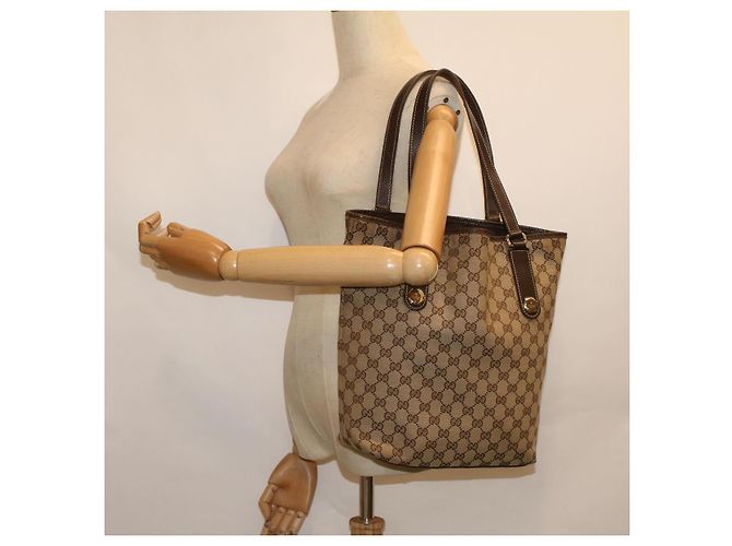 GUCCI Borsa tote in tela GG Beige 153009 Auth ep2313 - vista 20