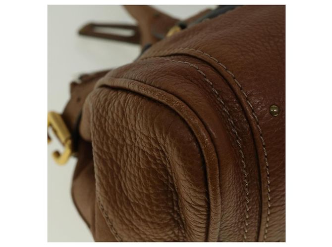 Chloé Chloe Paddington Borsa a tracolla Pelle Marrone Auth yk9237 - vista 16