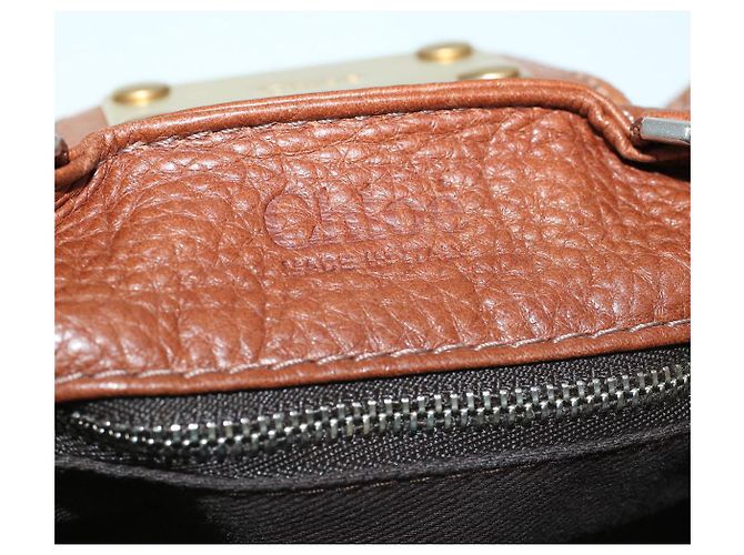 Chloé Chloe Paddington Borsa a tracolla Pelle Marrone Auth yk9237 - vista 18