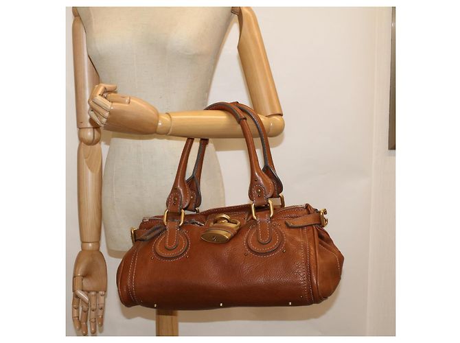 Chloé Chloe Paddington Borsa a tracolla Pelle Marrone Auth yk9237 - vista 22