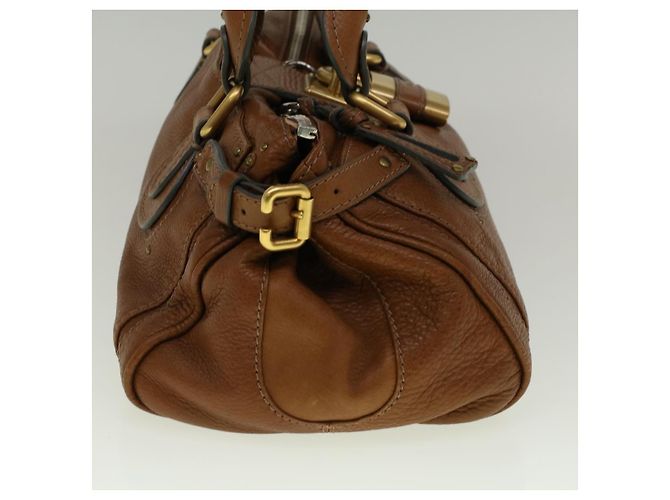 Chloé Chloe Paddington Borsa a tracolla Pelle Marrone Auth yk9237 - vista 3