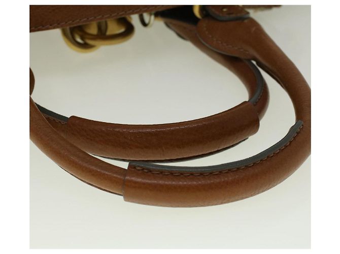 Chloé Chloe Paddington Borsa a tracolla Pelle Marrone Auth yk9237 - vista 8