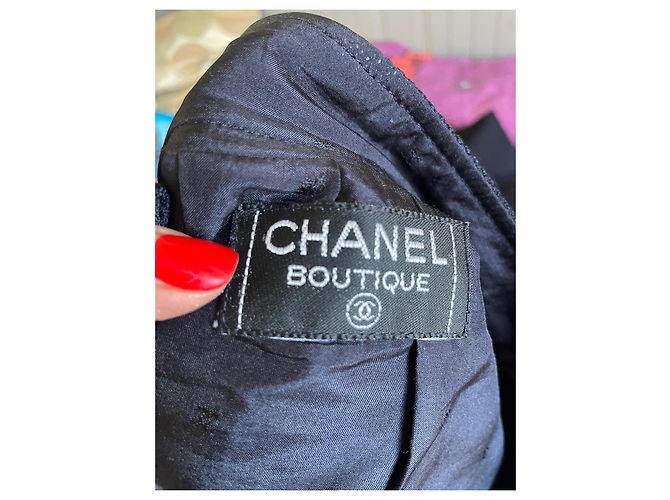 Completo gonna Chanel blu navy taglia 46 - vista 13