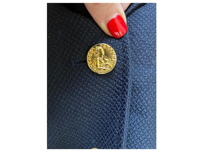 Completo gonna Chanel blu navy taglia 46 - vista 4