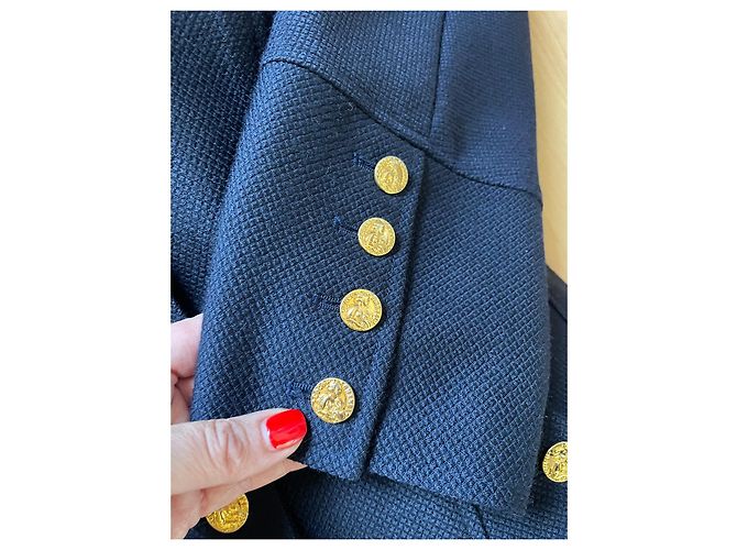 Completo gonna Chanel blu navy taglia 46 - vista 5