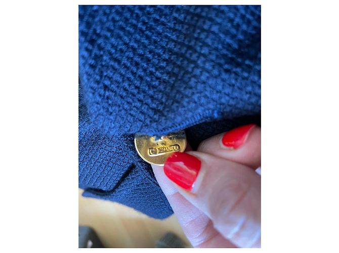 Completo gonna Chanel blu navy taglia 46 - vista 6