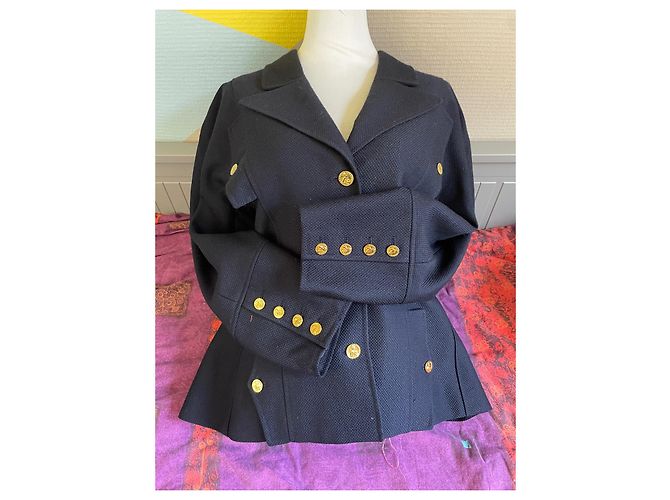 Completo gonna Chanel blu navy taglia 46 - vista 7