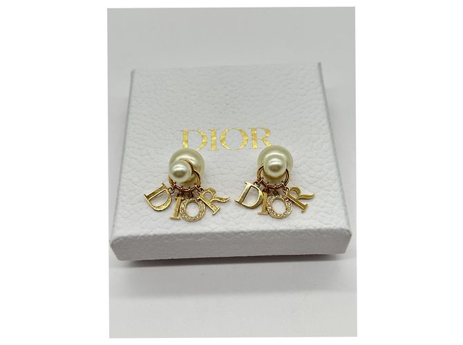 Dior Goldene Stammesohrringe Gold hardware - Ansicht 3