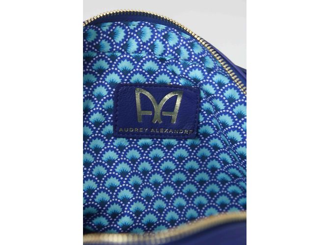 Autre Marque Borsa in pelle Blu - vista 5