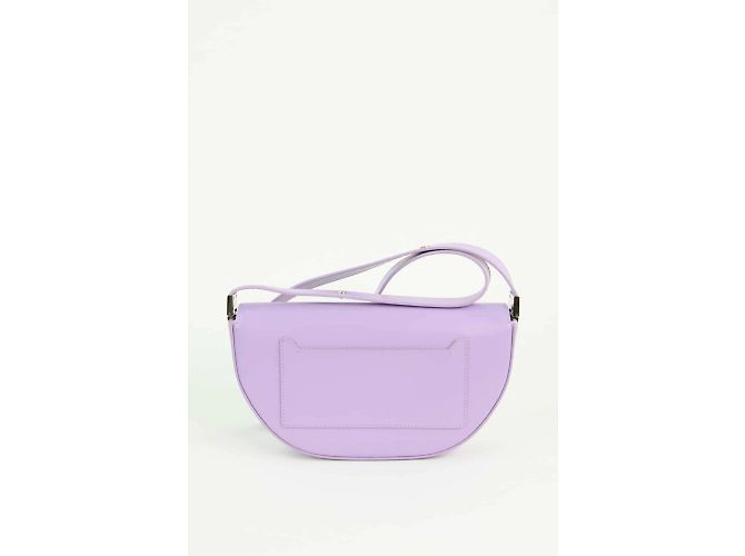 Burberry Borsa a Spalla Olympia in Pelle Porpora - vista 3