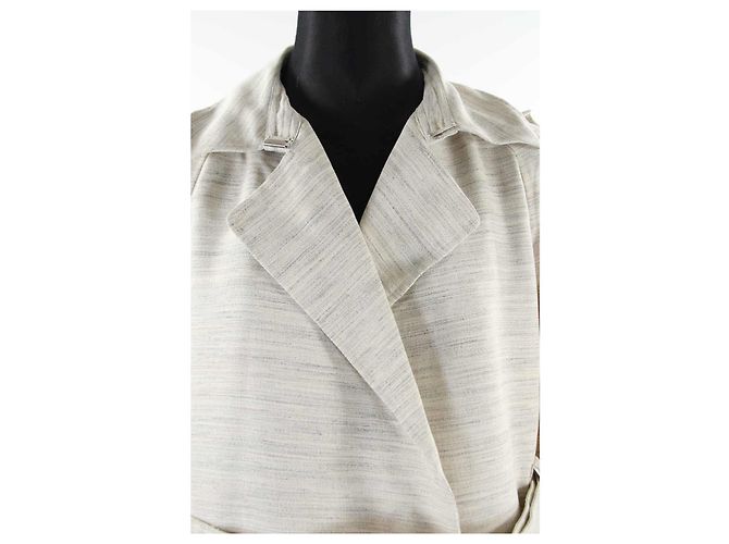 Off White Cotton jacket Beige - view 4