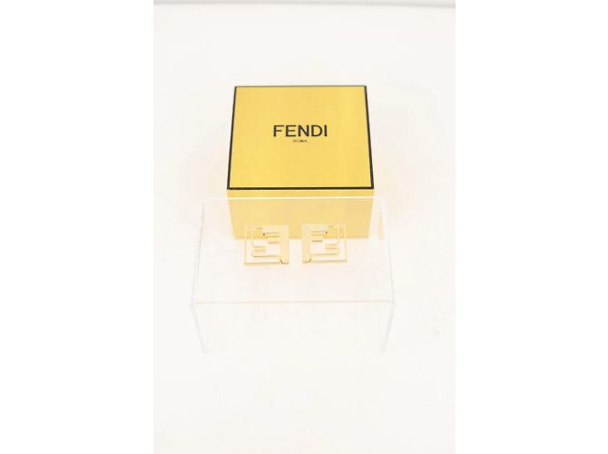 Fendi Goldene Ohrringe - Ansicht 3