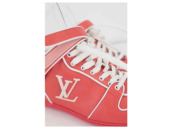Louis Vuitton Scarpe da ginnastica in pelle Rosso - vista 4