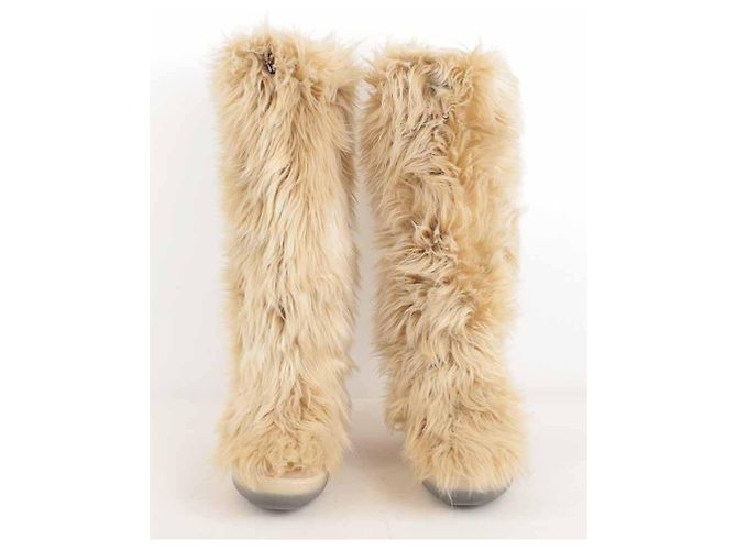 Armani Futterstiefel mit Pelz Beige - Ansicht 2