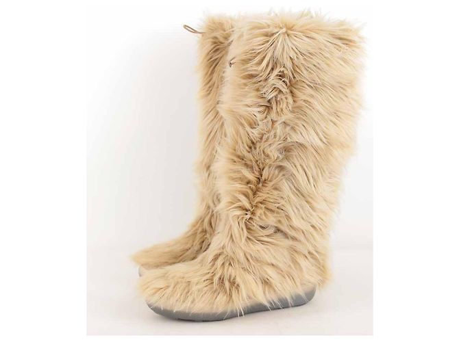 Armani Futterstiefel mit Pelz Beige - Ansicht 3