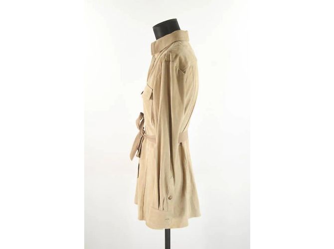 Ralph Lauren Lederjacke Beige - Ansicht 2