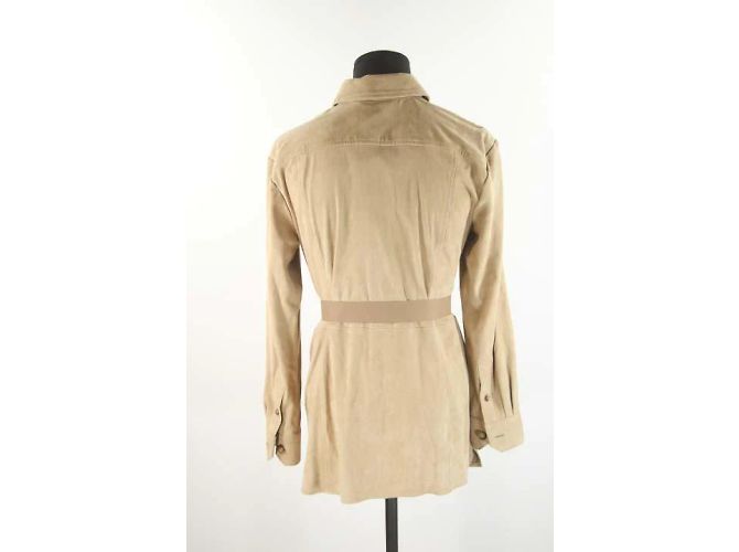Ralph Lauren Lederjacke Beige - Ansicht 3