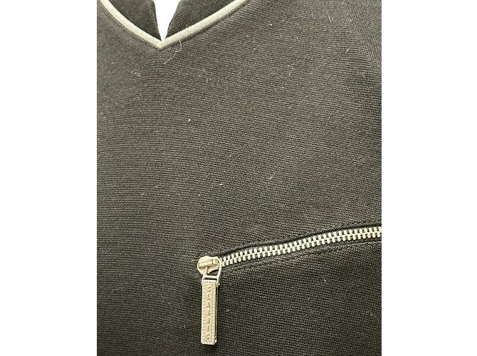 Versace Suéter de Algodón Negro Cuello en V M - vista 6