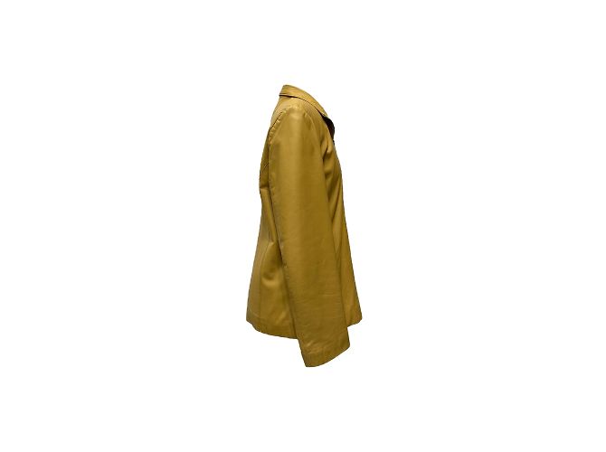 Versace Veste en cuir jaune M - vue 2