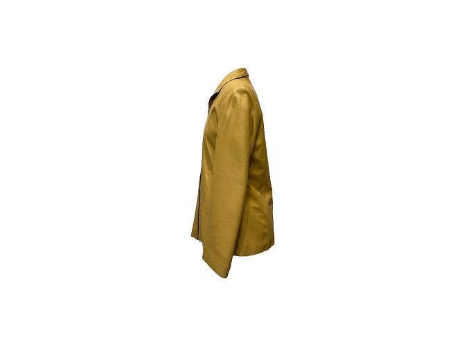 Versace Veste en cuir jaune M - vue 4