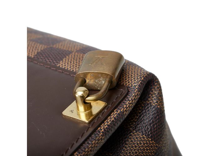 Borsa da viaggio marrone Louis Vuitton Damier Ebene Greenwich PM - vista 11