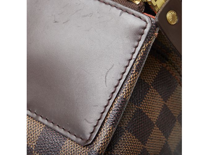 Borsa da viaggio marrone Louis Vuitton Damier Ebene Greenwich PM - vista 13