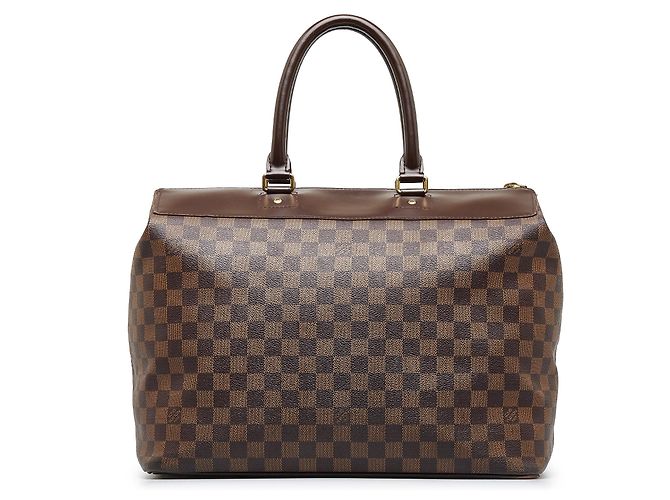 Borsa da viaggio marrone Louis Vuitton Damier Ebene Greenwich PM - vista 3