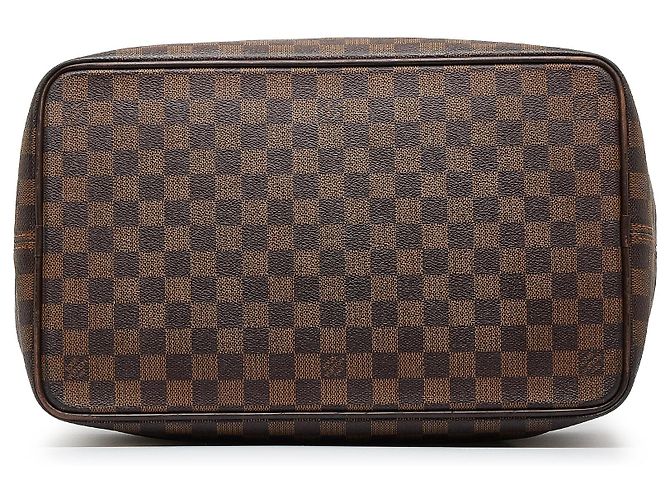 Borsa da viaggio marrone Louis Vuitton Damier Ebene Greenwich PM - vista 4