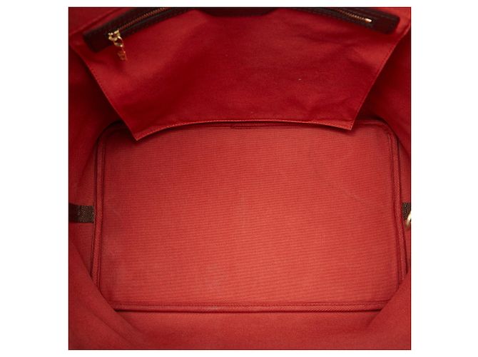 Borsa da viaggio marrone Louis Vuitton Damier Ebene Greenwich PM - vista 5
