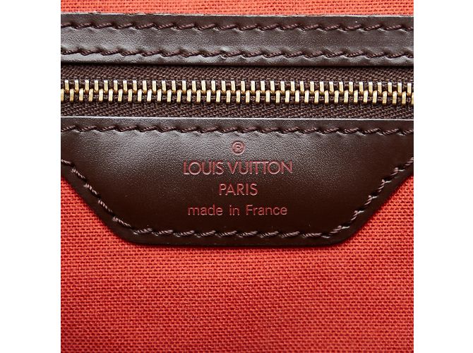 Borsa da viaggio marrone Louis Vuitton Damier Ebene Greenwich PM - vista 6