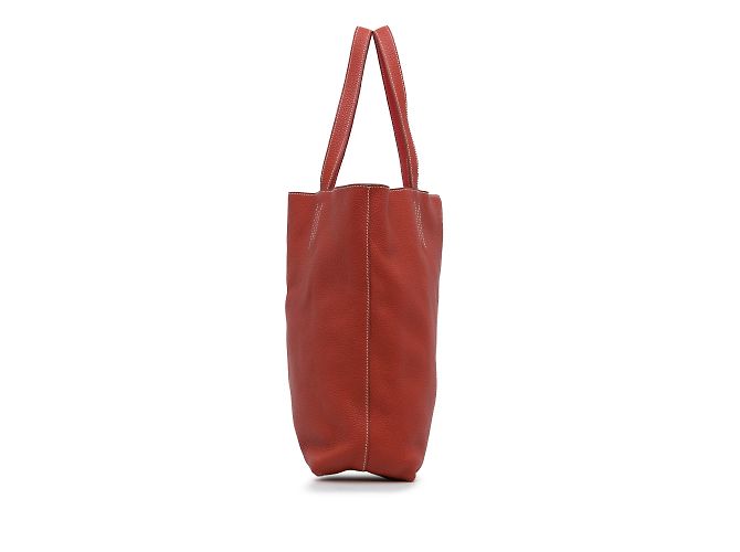 Double sens Hermès Rosso Hermes Clemence foderato Sens 36 Tote bag - vista 4