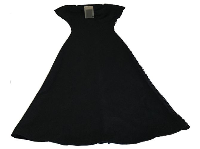 Yohji Yamamoto Kleider Schwarz - Ansicht 3