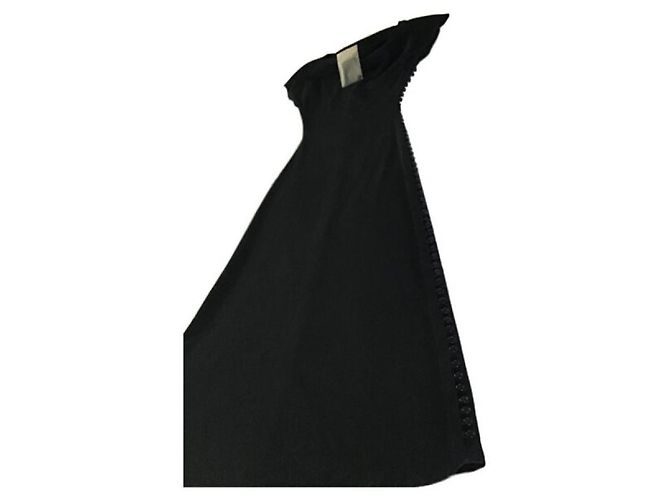 Yohji Yamamoto Kleider Schwarz - Ansicht 7