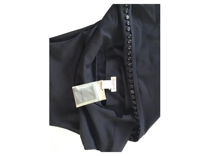 Yohji Yamamoto Kleider Schwarz - Ansicht 8