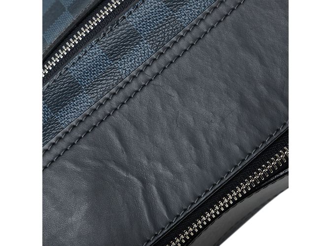 Borsa a tracolla Louis Vuitton Damier Cobalt Greenwich Messenger blu - vista 11